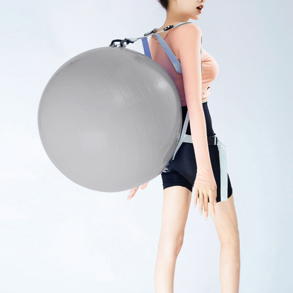 MY 45CM Fitness Yoga Ball with Shoulder Strap Backflip Training Ball