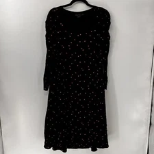 Hatch Collection Stevie Maternity Midi Dress Black Floral Long Sleeve Size 0