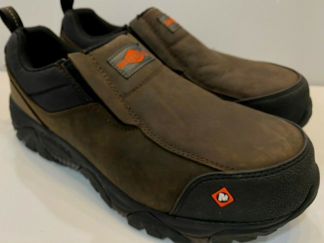 men's moab rover moc comp toe work shoe wide width