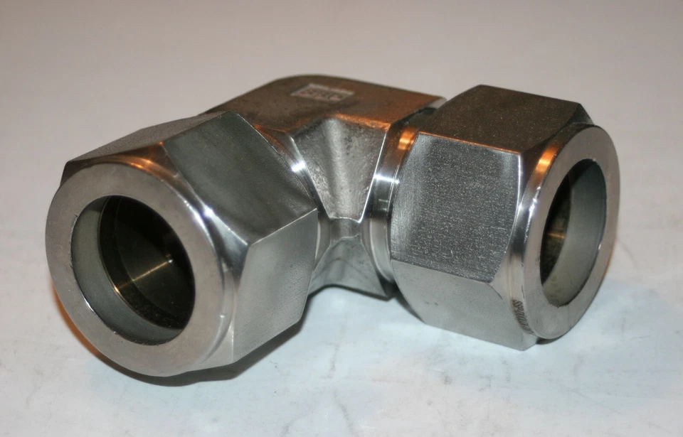  1 1/4" Tube Union Elbow Fitting 316s (Brass Ferrules) SSP Duolok ISSD20UE - Image 2 of 4