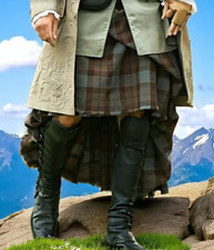 Scottish Highland Like Jamie Fraser Outlander Great Kilt for Men  40 Tartans 