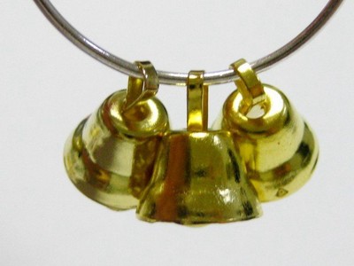 Festive Jingle Bells Charm Christmas Pendant - All Colors & Sizes, Metal, Fine Style Brand