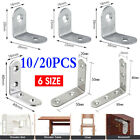 <!--F#f_0-->10/20x Stainless Steel Angle Bracket Brace Support Joint L Shape Corner Brackets<!--F/-->