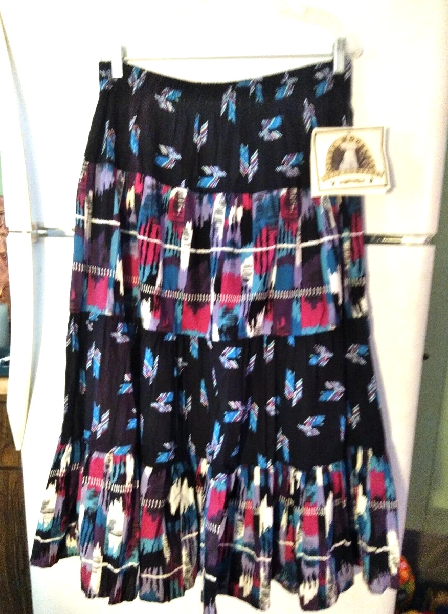 Western top broomstick skirts