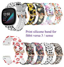For Fitbit Versa 3 / Sense Replacement Silicone Watch Wrist Strap Band Wristband