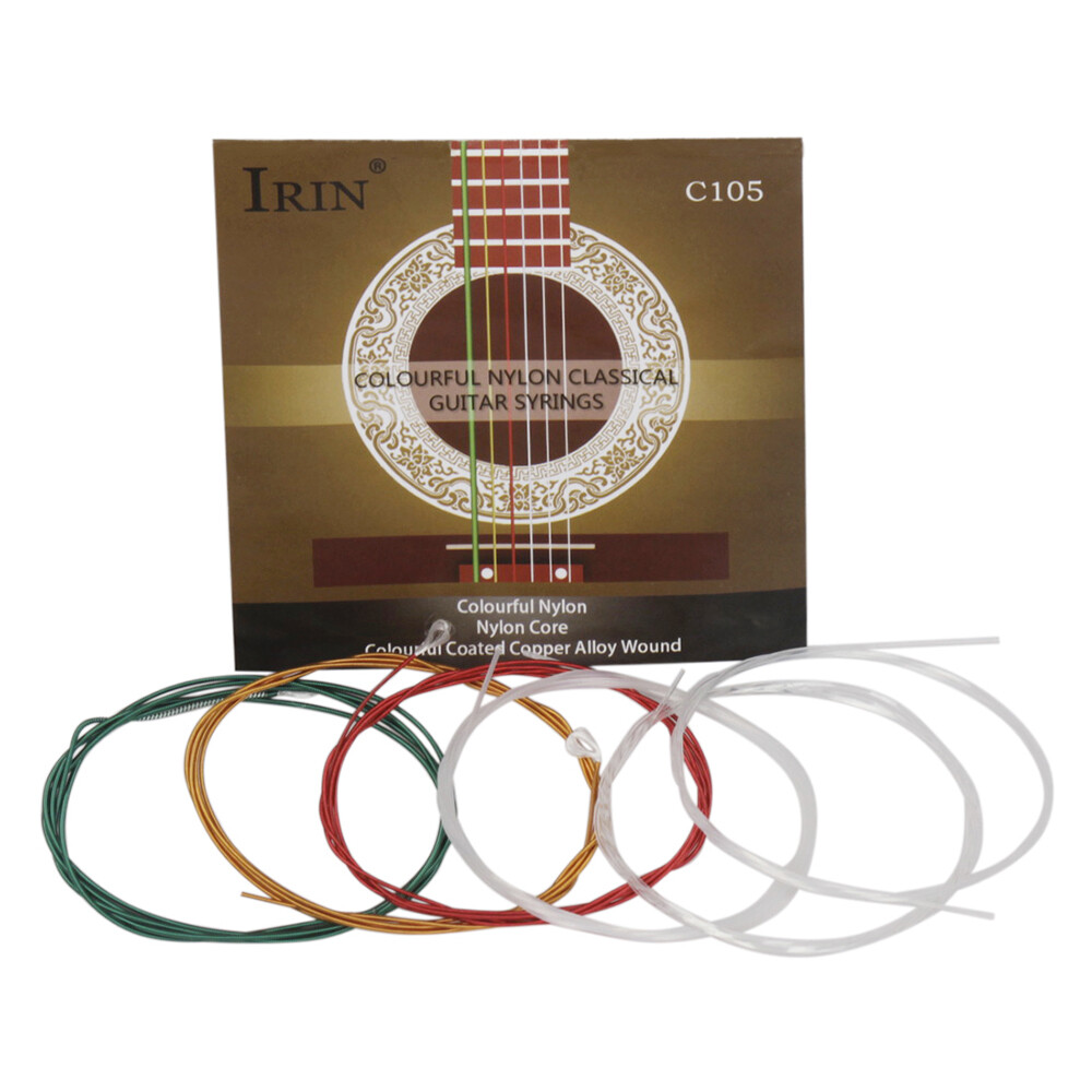 IRIN C105 Colorful Acoustic Classical Guitar Strings Nylon Core
