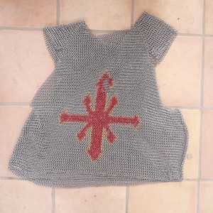 Medieval Templar Cross Chainmail Large Shirt !!!