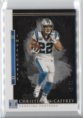 2020 Panini Impeccable Silver /50 Christian McCaffrey #15 1up3