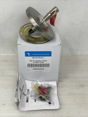 Tech Lighting 700MOP4C02S MonoRail Single Feed Ceiling Mount Satin 4" Canopy