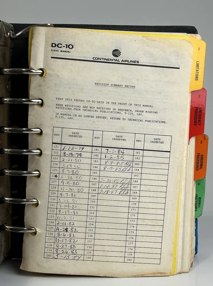 McDonnell Douglas DC-10 Flight Operations Manual 1980s Edition - Image 4 of 4