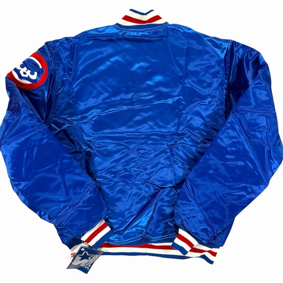 NWT Vintage Chicago Cubs Starter Satin Jacket Diamond Collection Sz Large SEALED - Image 3 of 4