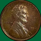 1910 Lincoln Wheat Cent Almost Uncirculated AU Coin #43447