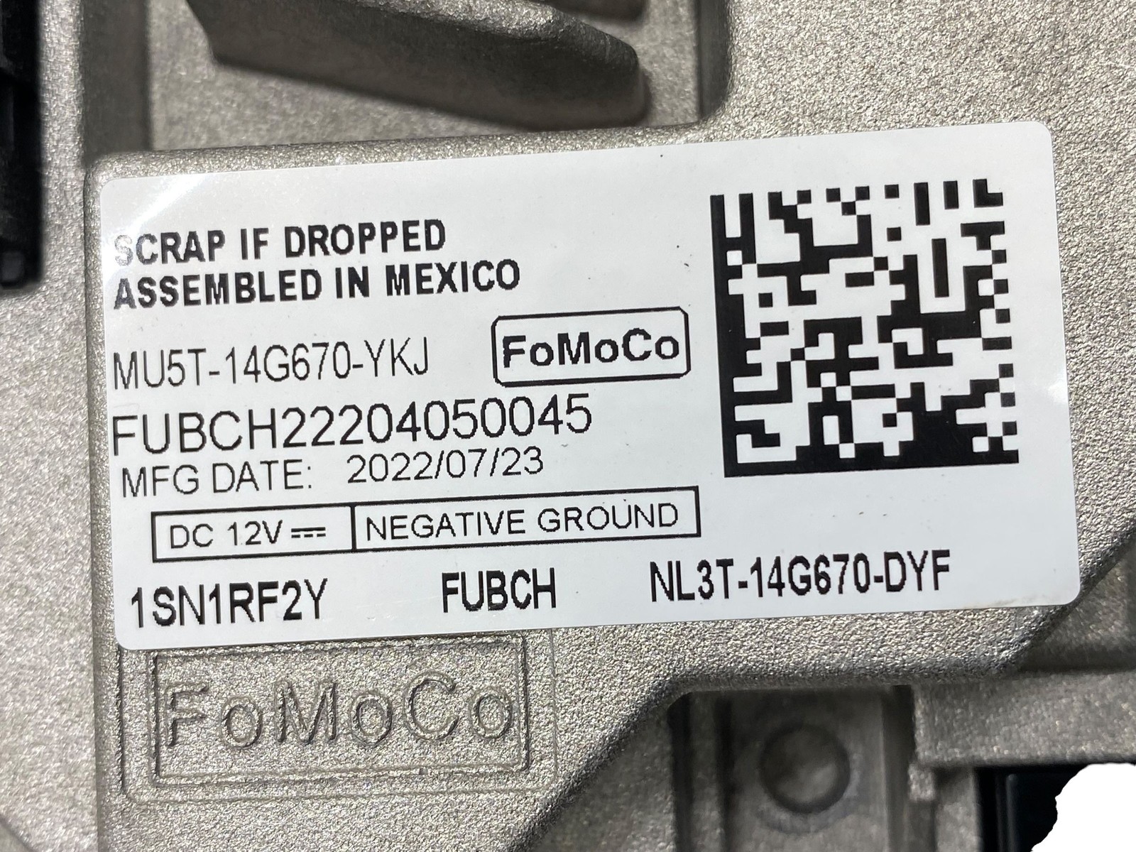 2022 FORD F150 SYNC 4 APIM COMMUNICATION CONTROL MODULE MU5T-14G670-YKJ OEM