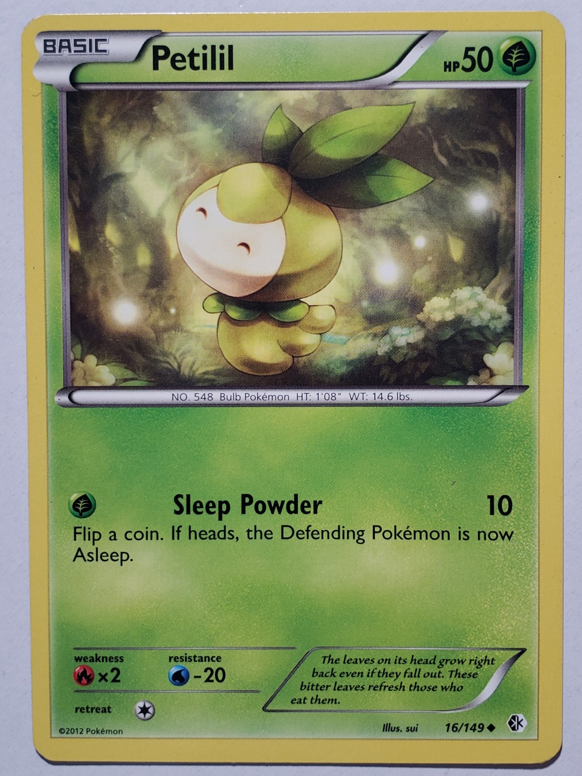 Petilil 16/149 VLP - Boundaries Crossed Pokemon Card $2 Combined Ship - sui Art