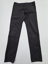 Carhartt Black Work Pants Big & Tall 33x34 Straight Logo Patch