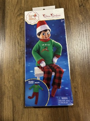 The Elf On The Shelf Weihnachtsbaum-Pyjama – Oberteil Mit Baum-Motiv & Karierte Hose, Scout Elf Outfit