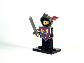 Vintage LEGO Castle Black Knights Armor Minifigure - cas172 - Set 6034