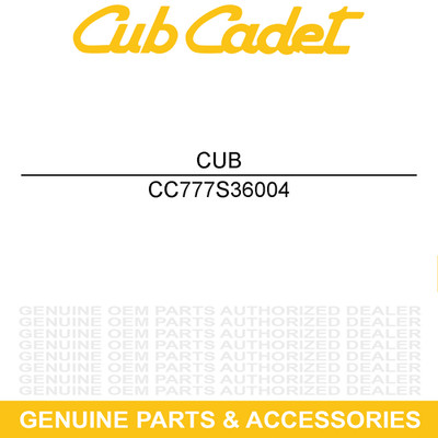 CUB CADET 777S36004 Label Safety Center Rops Challenger 4x4 4x2 400LX 400