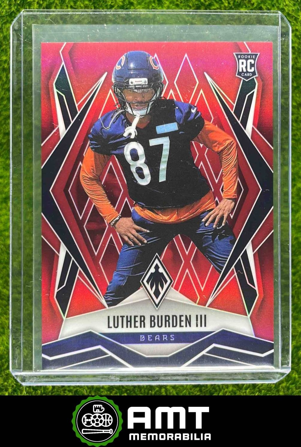 Luther Burden III RC 2025 Panini Phoenix Red 58/99 Chicago Bears #196
