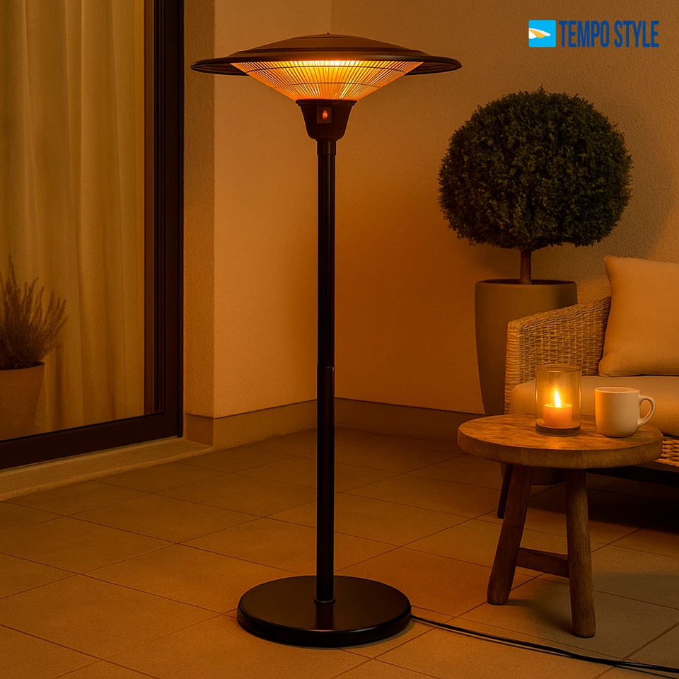 Tempo Style - Stufa Elettrica SATURNO | Fungo Riscaldante ad Infrarossi (3000W) - Immagine 2 di 4