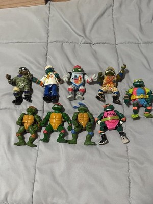 Vintage TMNT Action Figure Lot Playmates 1988-1993 Raphael Leonardo Michelangelo