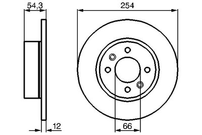 Bosch 0 986 478 390 Brake Disc for Renault