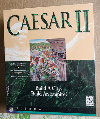 Caesar II (1995) PC Big Box Edition New Factory Sealed Classic PC Gaming Fun!