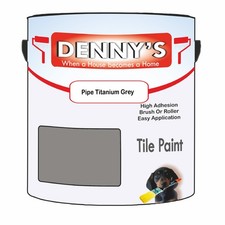 Dennys Tile Bathroom Tile Paint - Pipe Titanium Grey