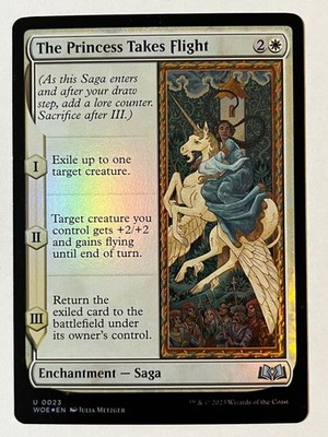 The Princess Takes Flight Wilds of Eldraine Foil MTG NM