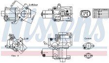 AGR-VENTIL FÜR AUDI A6 C6 (4F2), AUDI A6 C6 AVANT (4F5) - NISSENS 98199