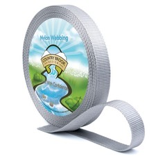 Country Brook Design  3/4 Inch Silver Heavy Duty Nylon Webbing, 50 Yards