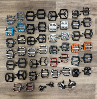 Job Lot of 27 pairs of Metal Pedals All well used Burgtec DMR Shimano