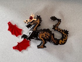 Lego Black Classic Oriental Dragon from set 7419