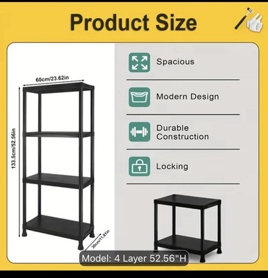 SAMRELAX 4-Layer Storage Shelf   Brand New in Box