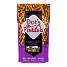 Cinnamon Sugar Seasoned Pretzel Twists Snack