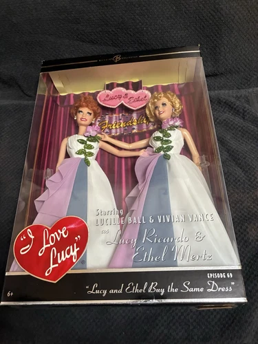 Mattel I Love Lucy Lucy & Ethel Wearing the Same Dress K8670