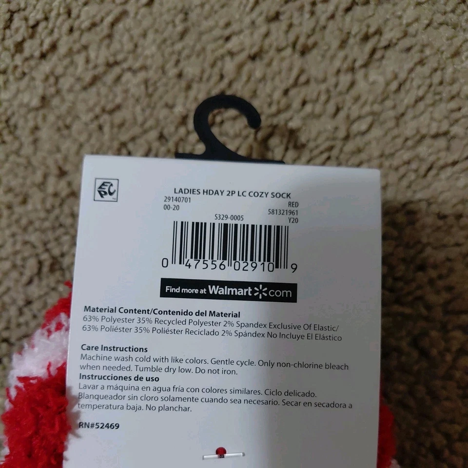 Calcetines Navidad Holiday Time corte bajo 4 pares zapatos para mujer talla 4-10.  (AL) Foto 4 de 4