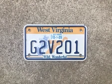WEST  VIRGINIA - MOTORCYCLE - LICENSE PLATE