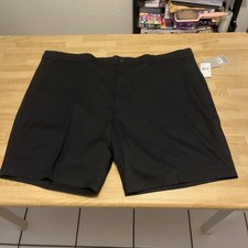 PGA TOUR Mens Golf Shorts Black Polyester Size 50 NWT 80
