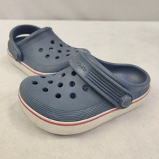 Crocs Crocband Clogs Kid's Blue Slip-On Heel Strap Round Toe Comfort - C7