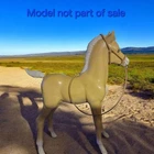 Johnny West Marx breyer colt  Horse brown  leather halter and lead no horse