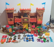 ENORME LOTE Fisher-Price IMAGINEXT Eagle Talon JUEGO CASTILLO Lote de 60 Piezas