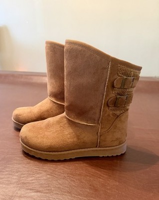 Moudki Womens Winter Boots Mid-calf Snow Boots Fashion Warm Boots for Women Sz 8