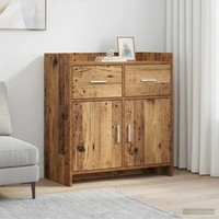 Sideboard Altholz Optik 75X36X80 Cm Holzwerkstoff Kommode Wohnzimmer