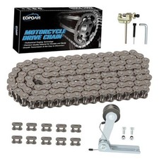 25H Drive Chain 126 Links Chain Tensioner Replacement for Razor MX350 MX400