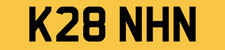 KHAN PRIVATE CAR REG NUMBER PLATE K28 NHN FEES PAID / KHANEY KAHN KHN KHA KHANY