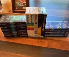Lot of 13 VHS Blank Tapes NEW SEALED Sony, Konica, Kodak, Maxell T-120, Etc