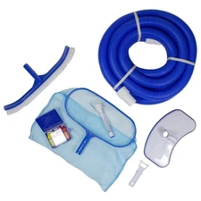 Pool Central 7-Piece Blue and White Pool Maintenance Kit