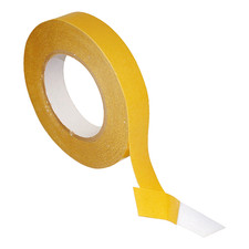 JVCC Double-Sided Tissue Tape Rubber Adhesive DCT-40R : 1 in. x 60 yds. Whit