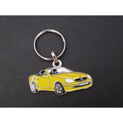 Schlüsselanhänger Profil Mercedes SLK R170, 200 230 Kompressor 320 (gelb)
